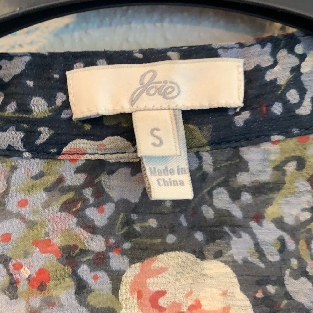 100% Silk Joie Floral Print Dress - Picture 6 of 11